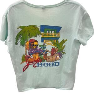 Anvil Women's XL Jimmy's Hood Parrot Head Jimmy Buffet Graphic T-shirt